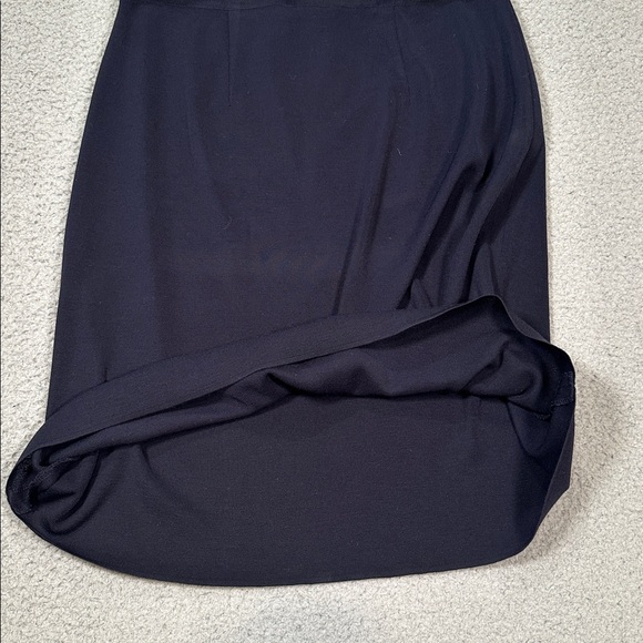 Misook Classic Navy Knit Pencil Skirt Women’s Large Classy Career Elegant Work - Picture 5 of 12